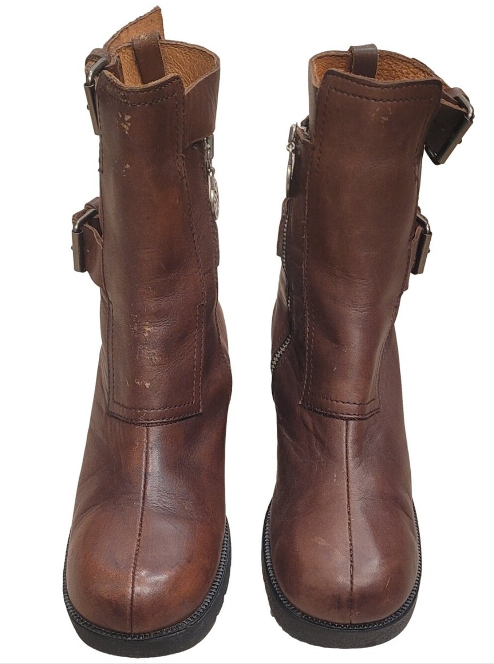 Double H Rare Vintage Moto Boots Sz 9